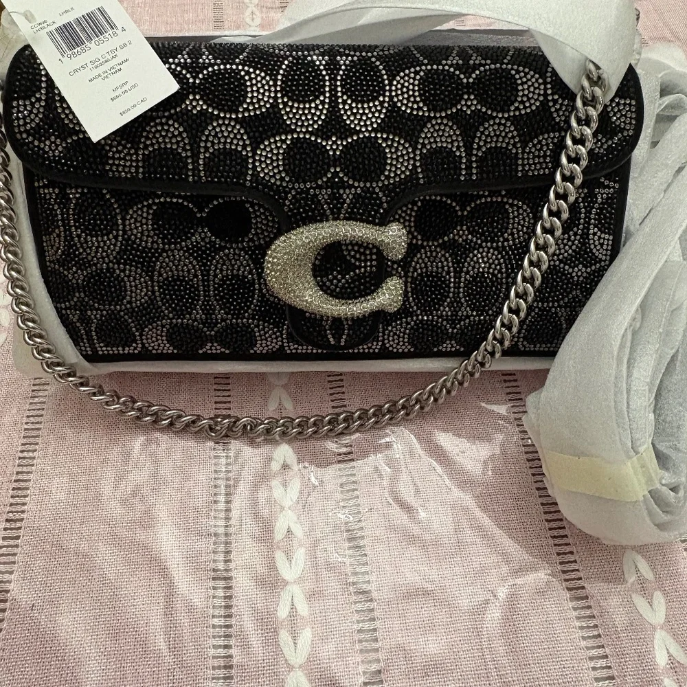 Coach Tabby shoulder bag 26 with signature crystal beading - Picture 1 of 1